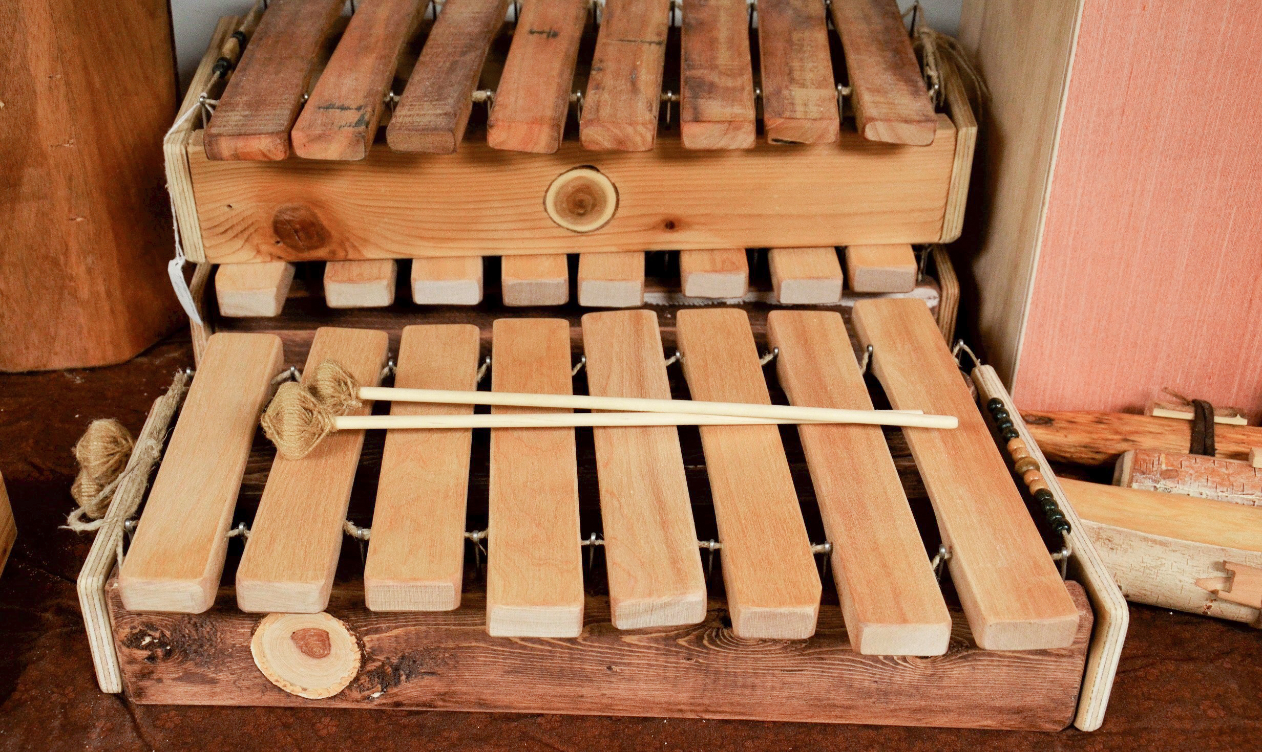 Wooden xylophone